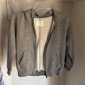 Zara Heather Gray Hoodie boys size 8